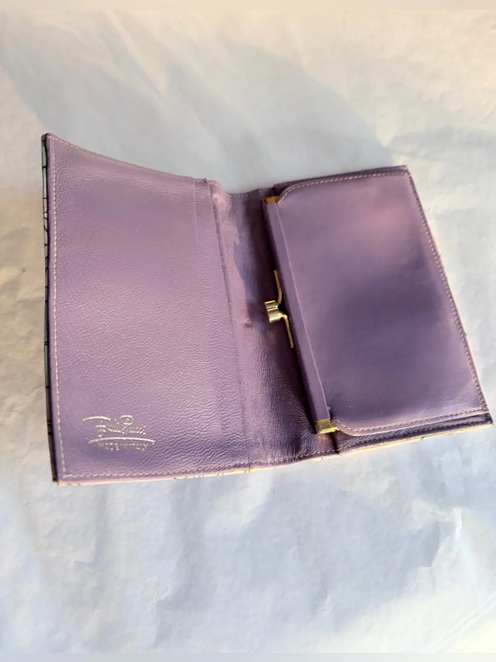 Emilio Pucci signature print pastels wallet